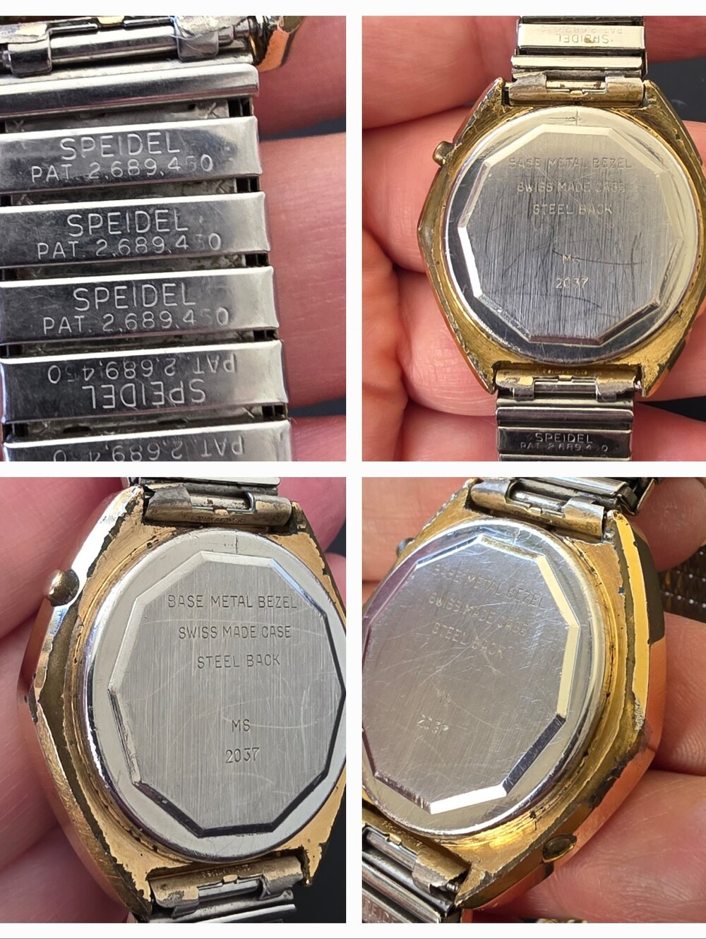 VTG RARE Microsonic Hexagon Red LED Digital 35mm Watch Works - Picture 10 of 12